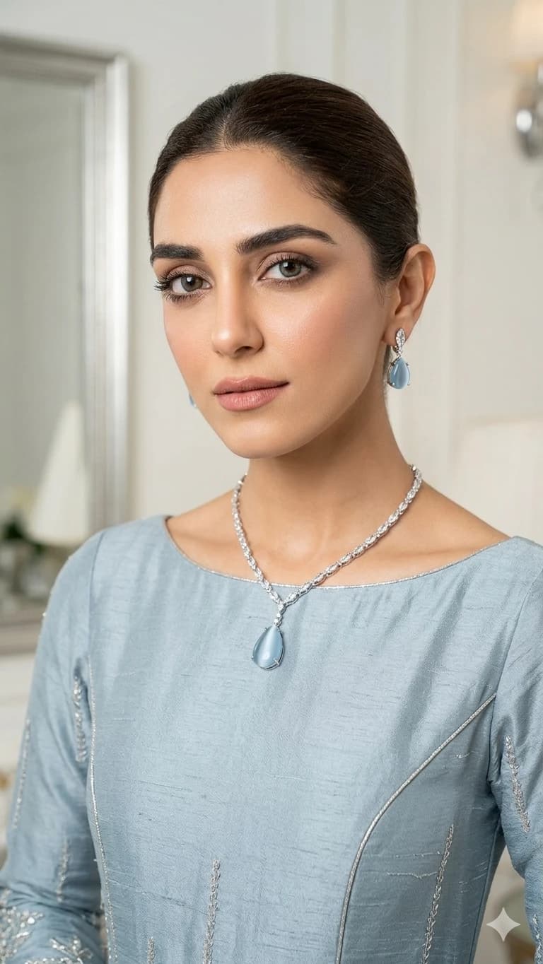 Brand new jewellery party wear Dress With Maya Ali Birthday ceremony party club Wedding anniversary Jewellery 