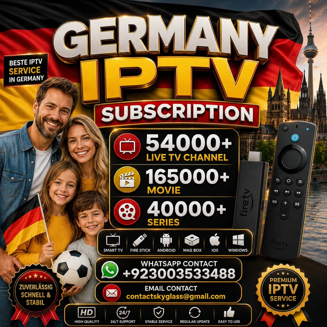 Germany IPTV Subscription 2026 –