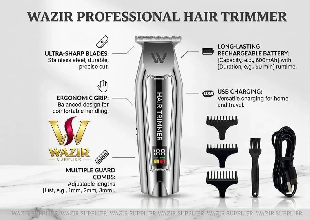 Men's Rechargeable Hair Trimmer