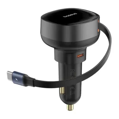 Baseus Enjoyment Pro Car Charger C+Retractable Type-C Cable 60W